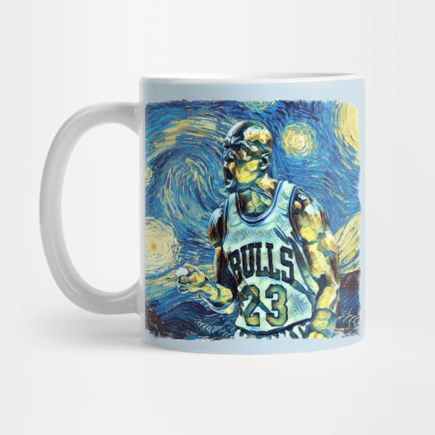 Michael Jordan Van Gogh Style by todos